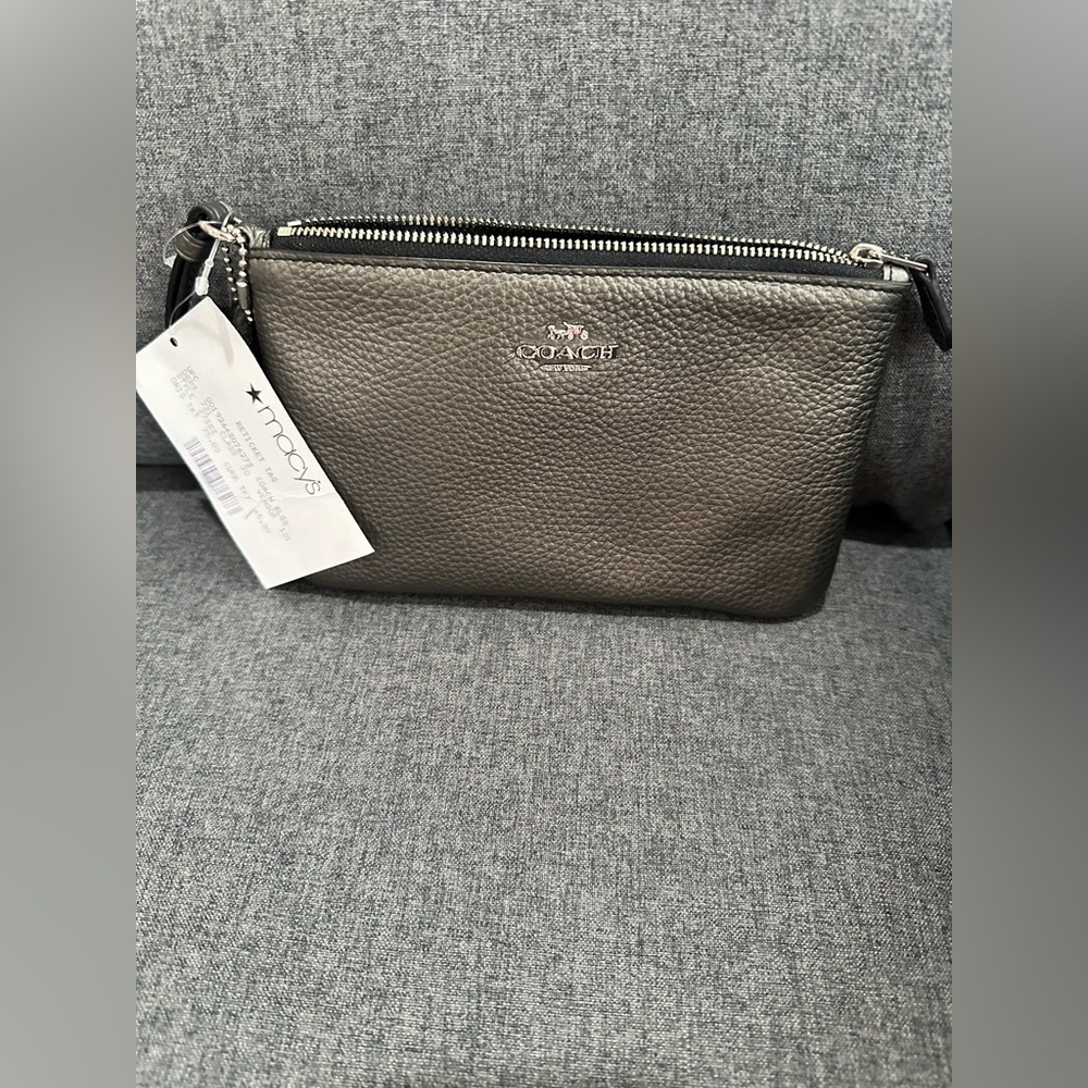 Coach Grey Wristlet